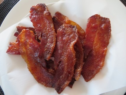 What is a recipe for candied bacon?