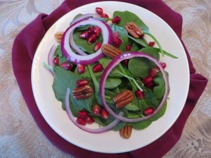 Pomegranate Spinach Salad Recipe