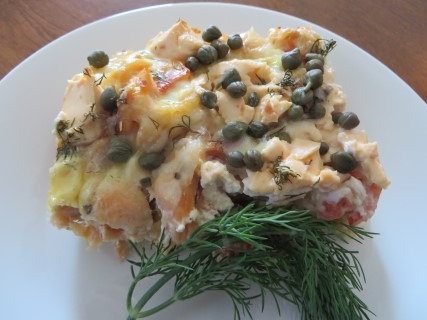 Smoked Salmon with Capers Breakfast Casserole 041 (Mobile)
