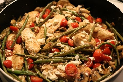 One Skillet Chicken And Green Beans Recipe 054 (Mobile)